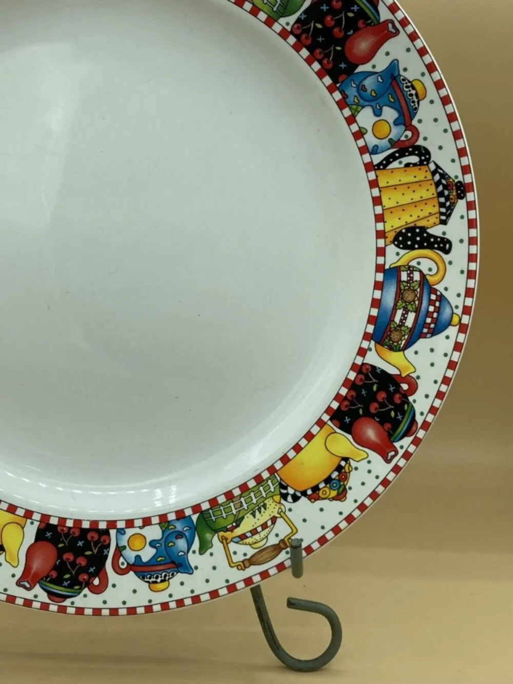 Mary Engelbreit Afternoon Tea 12.5” Charger Plate by Sakura 1994 At Home